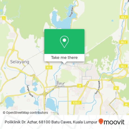 Poliklinik Dr. Azhar, 68100 Batu Caves map