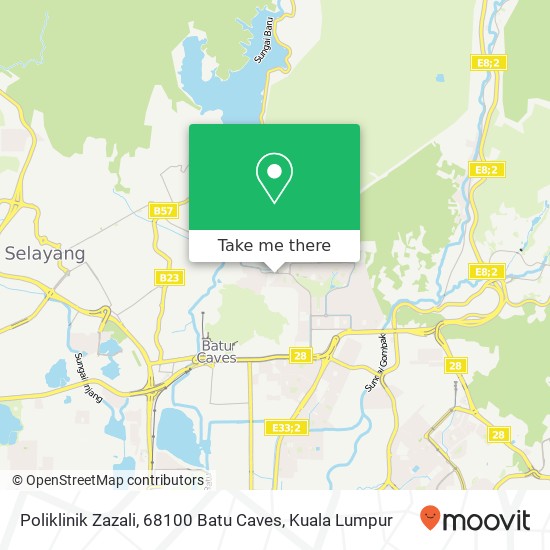 Poliklinik Zazali, 68100 Batu Caves map
