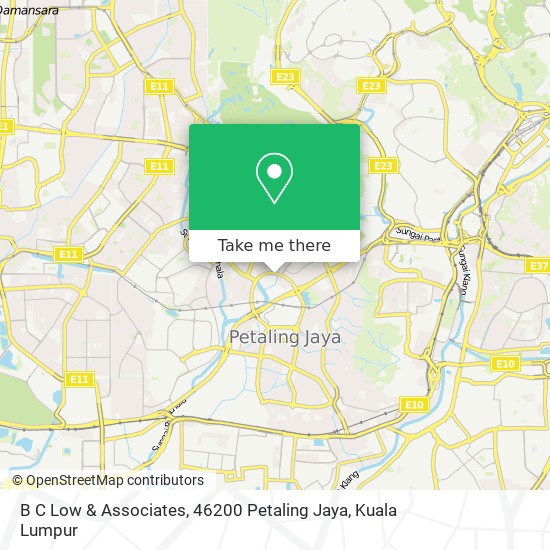 B C Low & Associates, 46200 Petaling Jaya map