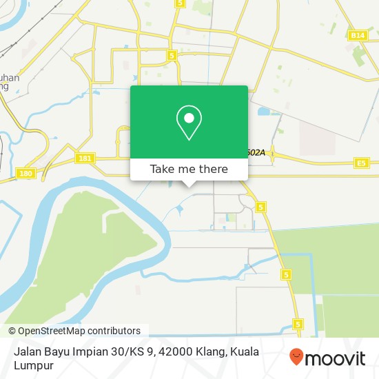 Peta Jalan Bayu Impian 30 / KS 9, 42000 Klang