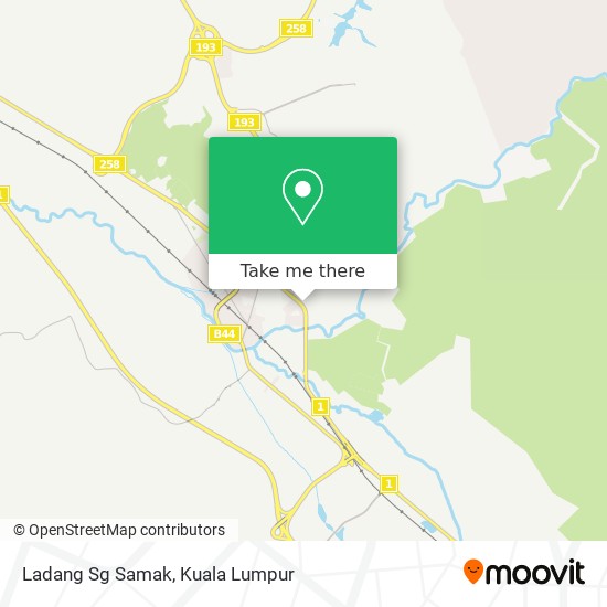 Ladang Sg Samak map