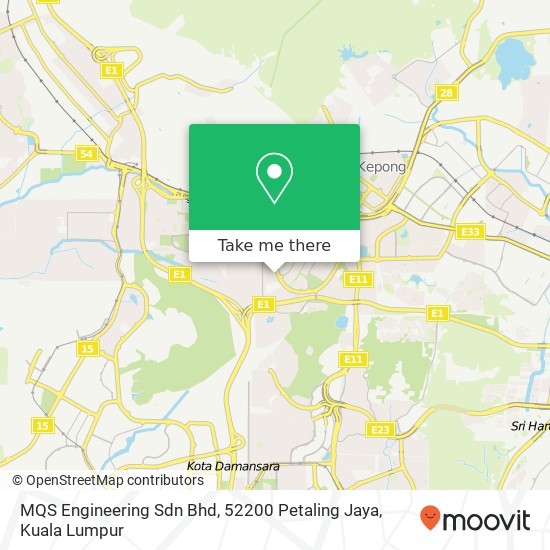 Peta MQS Engineering Sdn Bhd, 52200 Petaling Jaya