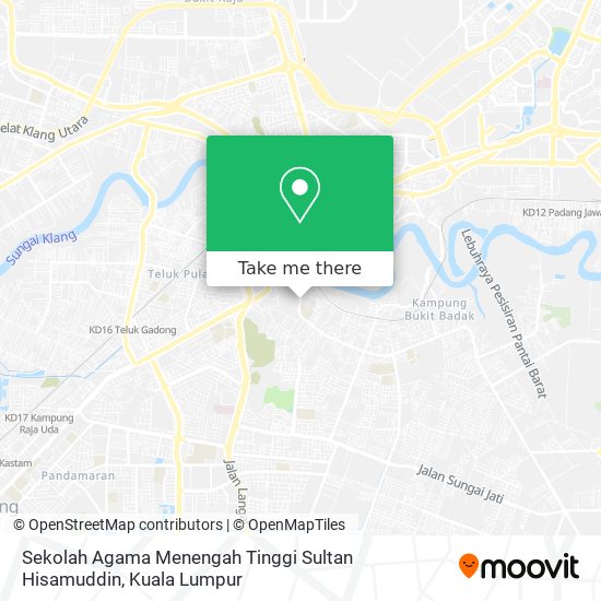 Sekolah Agama Menengah Tinggi Sultan Hisamuddin map