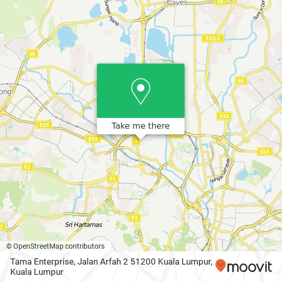 Tama Enterprise, Jalan Arfah 2 51200 Kuala Lumpur map