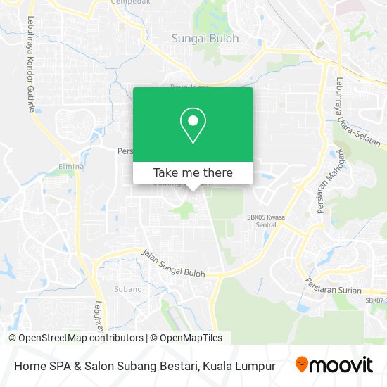 Peta Home SPA & Salon Subang Bestari