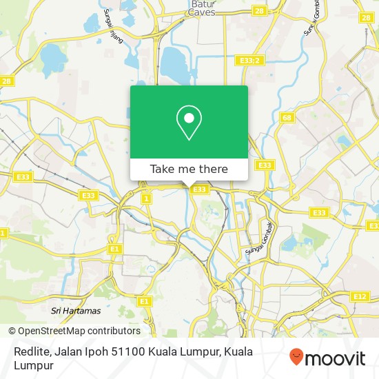 Redlite, Jalan Ipoh 51100 Kuala Lumpur map