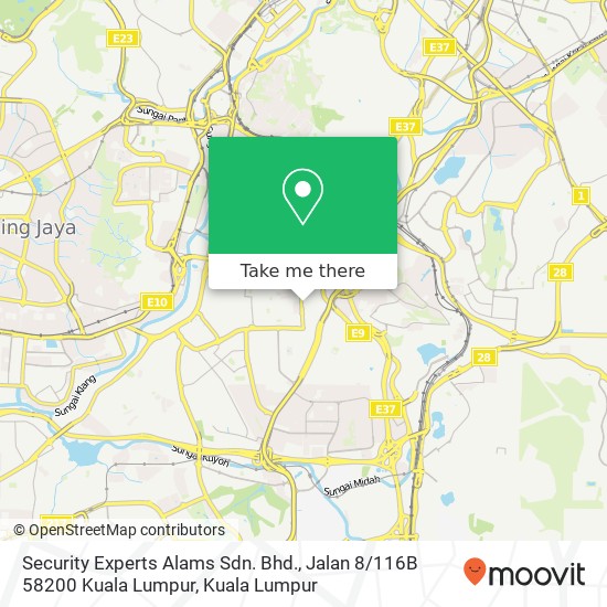 Security Experts Alams Sdn. Bhd., Jalan 8 / 116B 58200 Kuala Lumpur map