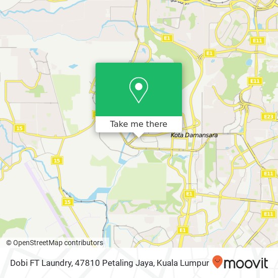 Dobi FT Laundry, 47810 Petaling Jaya map