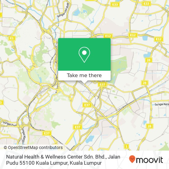 Natural Health & Wellness Center Sdn. Bhd., Jalan Pudu 55100 Kuala Lumpur map