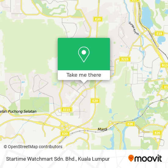 Startime Watchmart Sdn. Bhd. map