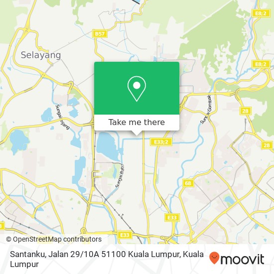 Santanku, Jalan 29 / 10A 51100 Kuala Lumpur map