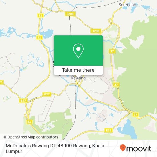 McDonald's Rawang DT, 48000 Rawang map