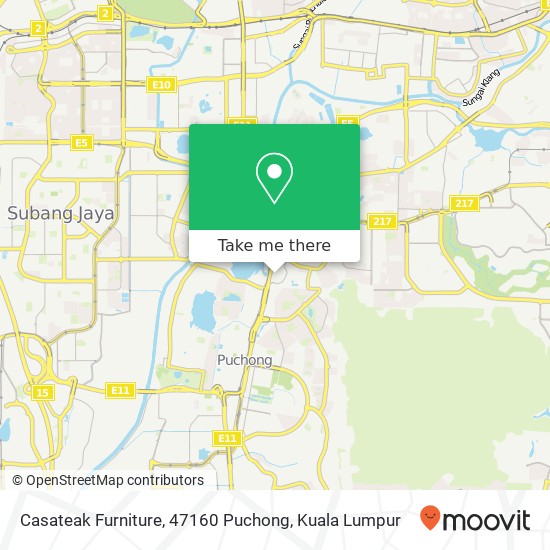 Casateak Furniture, 47160 Puchong map