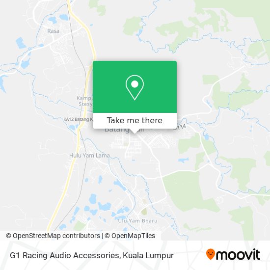 G1 Racing Audio Accessories map