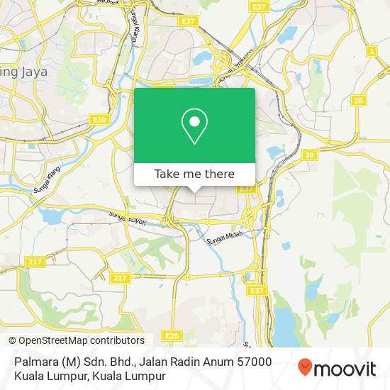 Palmara (M) Sdn. Bhd., Jalan Radin Anum 57000 Kuala Lumpur map