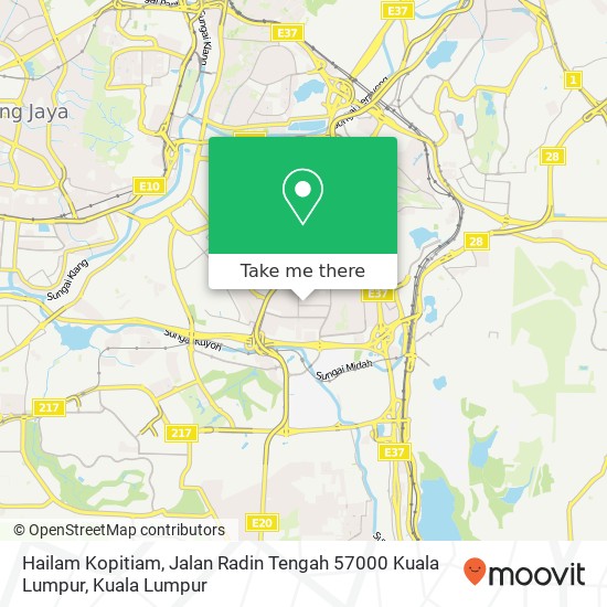 Hailam Kopitiam, Jalan Radin Tengah 57000 Kuala Lumpur map