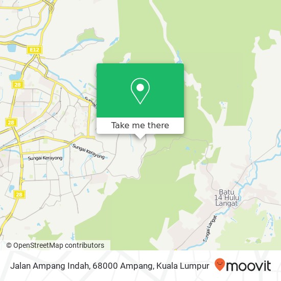 Jalan Ampang Indah, 68000 Ampang map