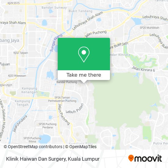 Peta Klinik Haiwan Dan Surgery