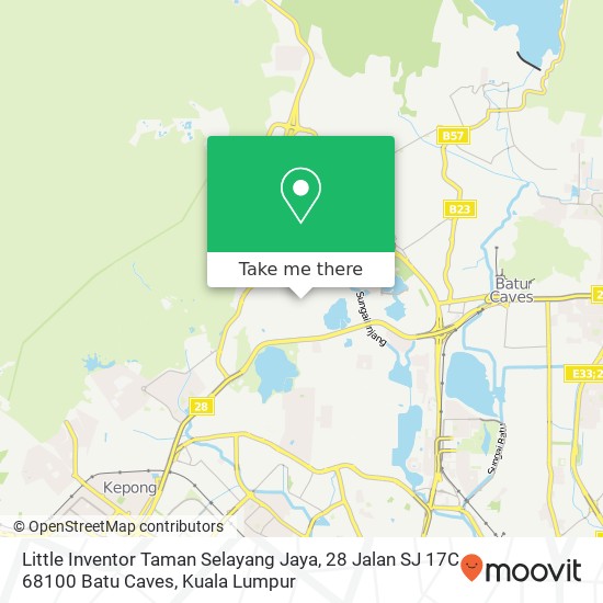 Little Inventor Taman Selayang Jaya, 28 Jalan SJ 17C 68100 Batu Caves map