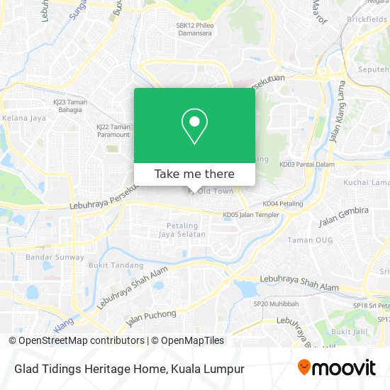 Glad Tidings Heritage Home map