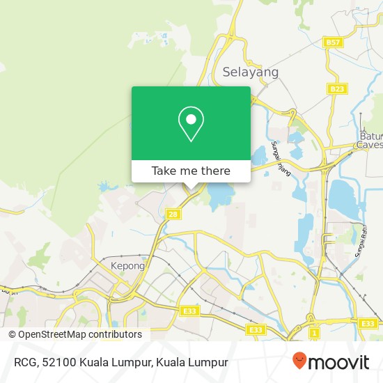 Peta RCG, 52100 Kuala Lumpur