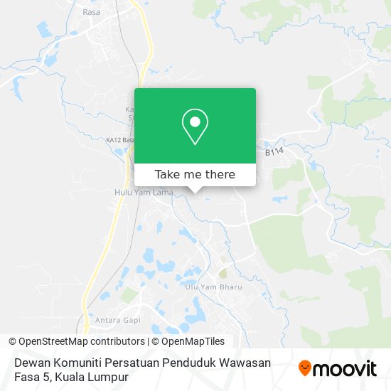 Dewan Komuniti Persatuan Penduduk Wawasan Fasa 5 map