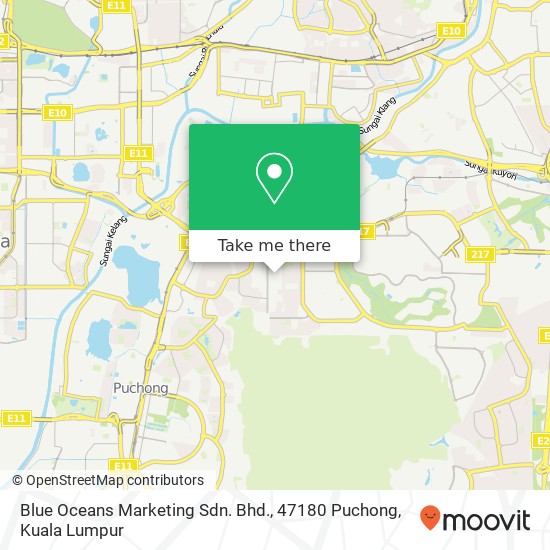 Blue Oceans Marketing Sdn. Bhd., 47180 Puchong map