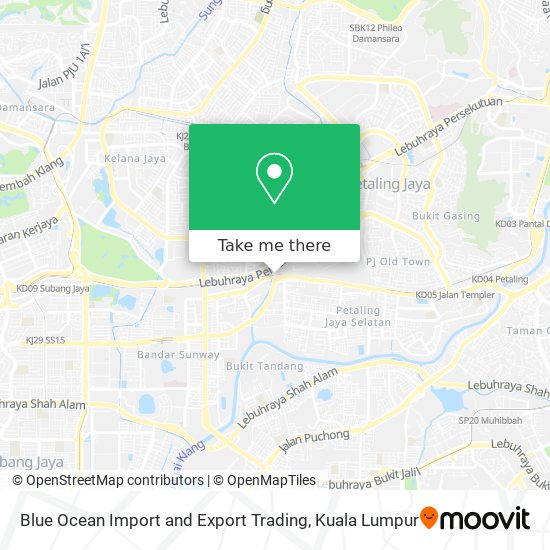 Blue Ocean Import and Export Trading map