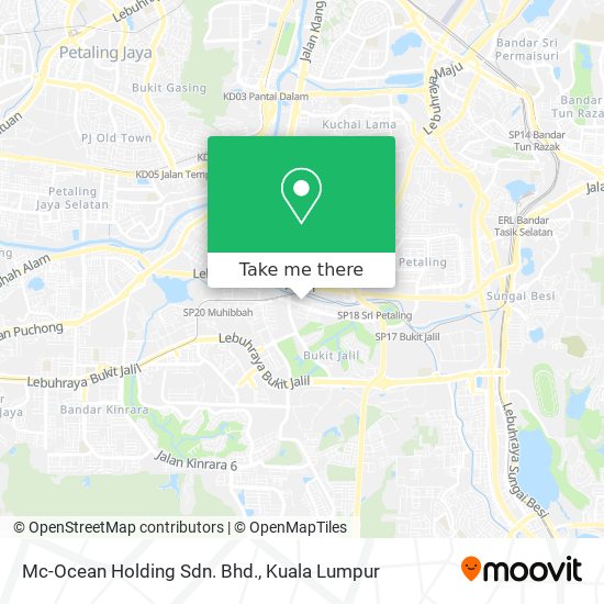 Mc-Ocean Holding Sdn. Bhd. map