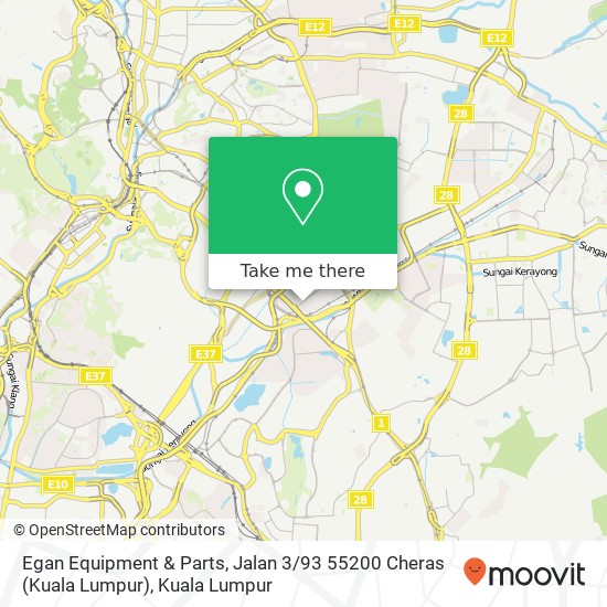 Egan Equipment & Parts, Jalan 3 / 93 55200 Cheras (Kuala Lumpur) map