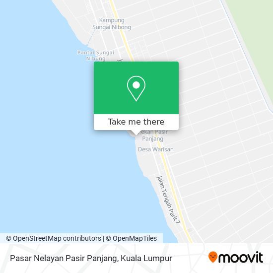 Peta Pasar Nelayan Pasir Panjang
