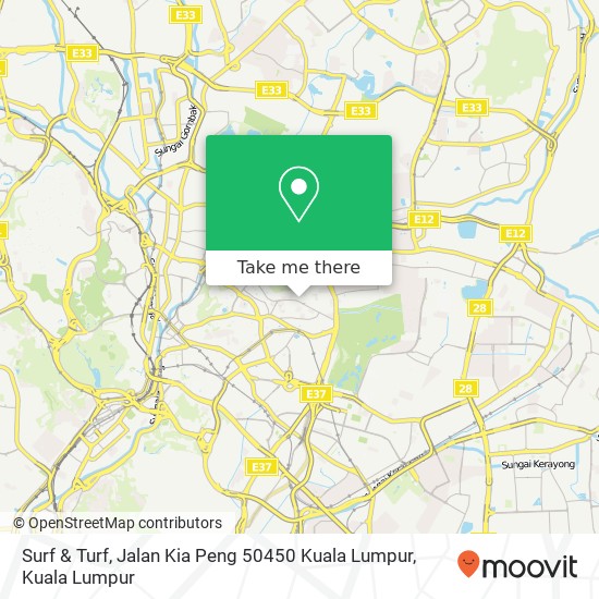 Surf & Turf, Jalan Kia Peng 50450 Kuala Lumpur map