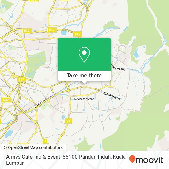 Aimys Catering & Event, 55100 Pandan Indah map