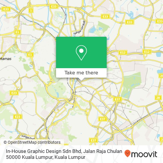 In-House Graphic Design Sdn Bhd, Jalan Raja Chulan 50000 Kuala Lumpur map
