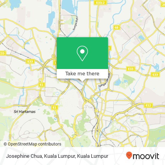 Josephine Chua, Kuala Lumpur map