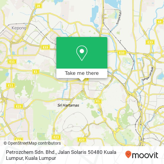 Petrozchem Sdn. Bhd., Jalan Solaris 50480 Kuala Lumpur map