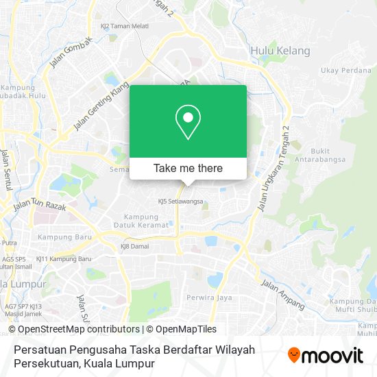 Peta Persatuan Pengusaha Taska Berdaftar Wilayah Persekutuan