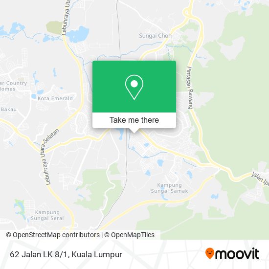 Peta 62 Jalan LK 8/1