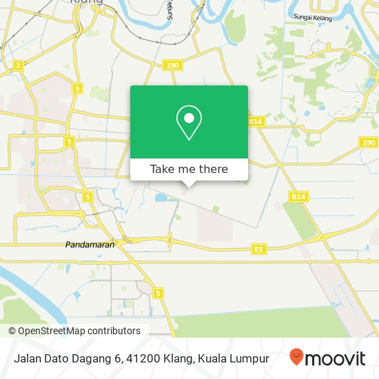 Peta Jalan Dato Dagang 6, 41200 Klang