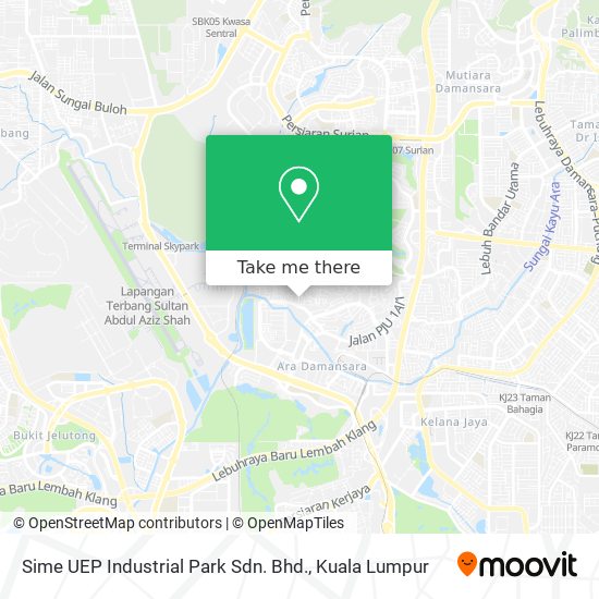 Sime UEP Industrial Park Sdn. Bhd. map