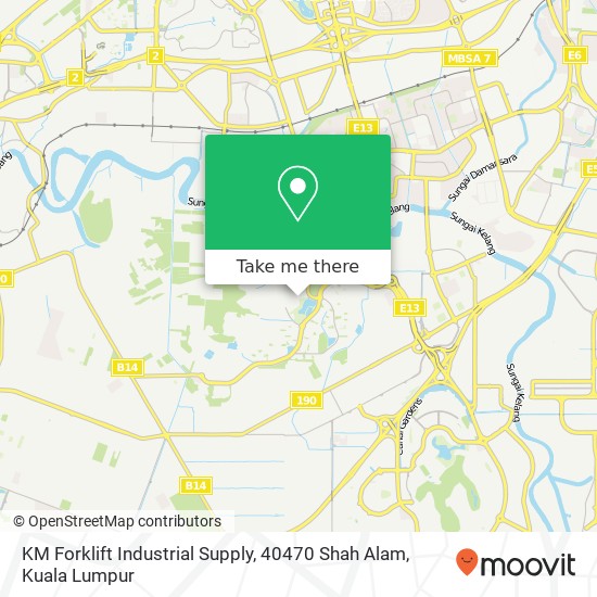 KM Forklift Industrial Supply, 40470 Shah Alam map