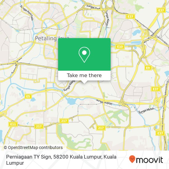 Perniagaan TY Sign, 58200 Kuala Lumpur map