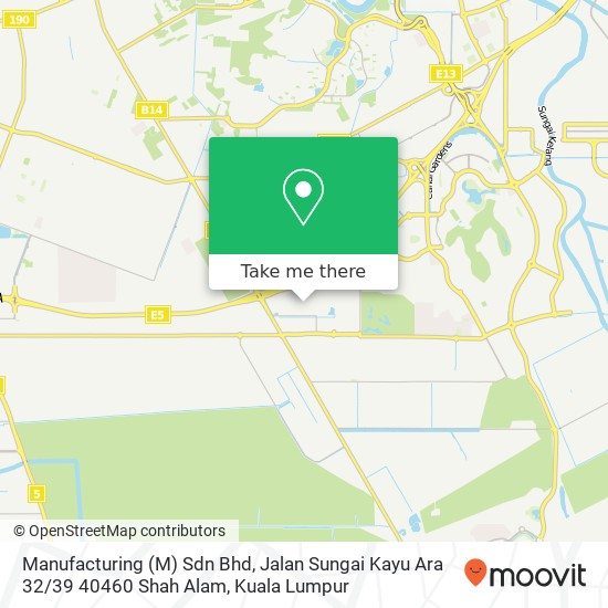Peta Manufacturing (M) Sdn Bhd, Jalan Sungai Kayu Ara 32 / 39 40460 Shah Alam