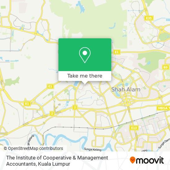 The Institute of Cooperative & Management Accountants map