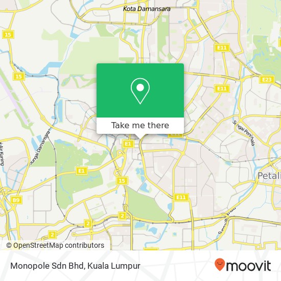 Monopole Sdn Bhd map