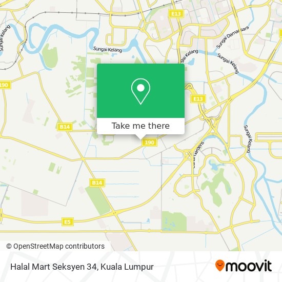 Halal Mart Seksyen 34 map