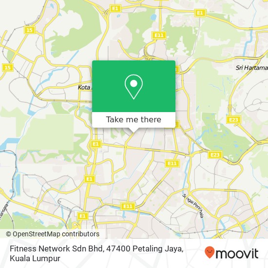 Fitness Network Sdn Bhd, 47400 Petaling Jaya map