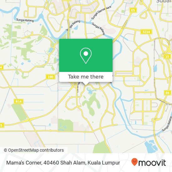 Peta Mama's Corner, 40460 Shah Alam