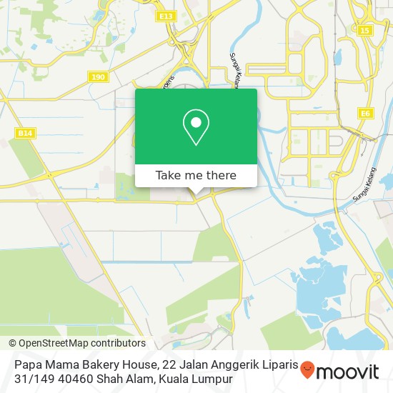Peta Papa Mama Bakery House, 22 Jalan Anggerik Liparis 31 / 149 40460 Shah Alam
