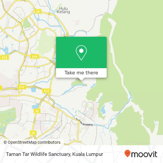 Peta Taman Tar Wildlife Sanctuary